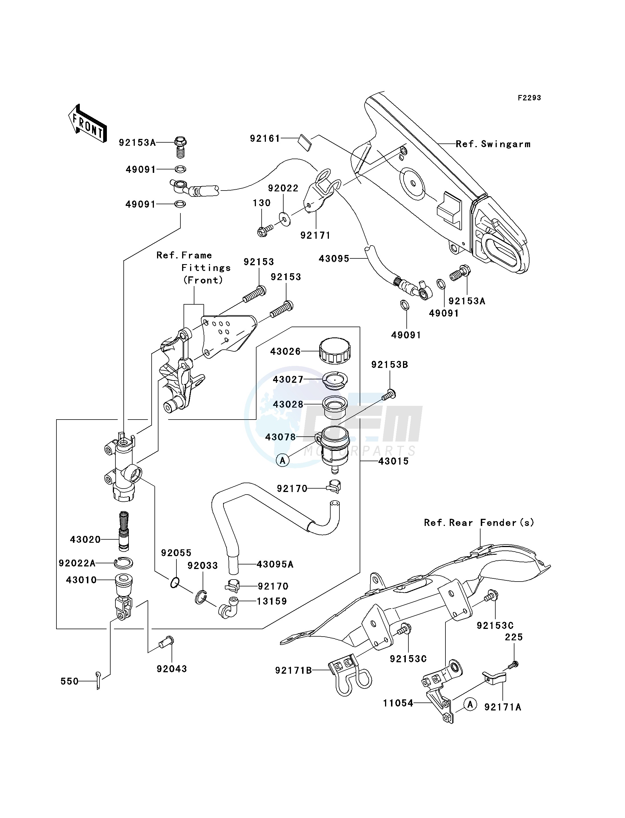 REAR MASTER CYLINDER image