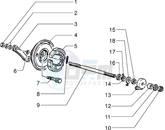 Front wheel component parts image