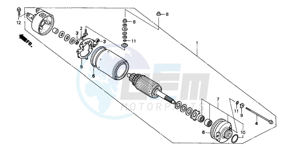 STARTING MOTOR image