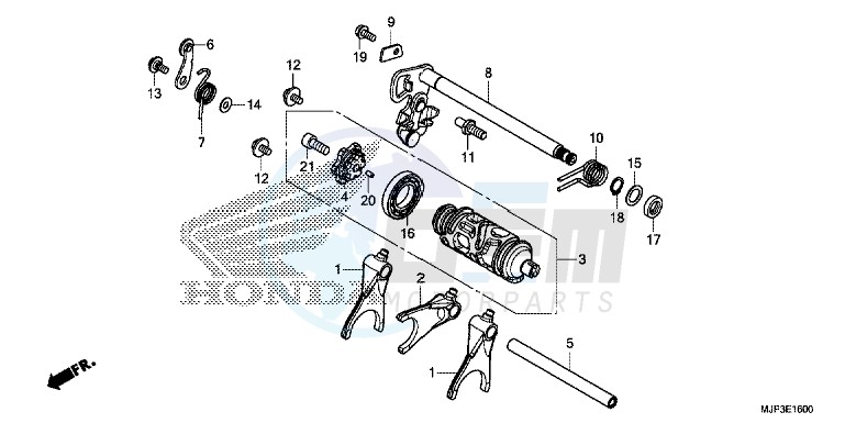 GEARSHIFT DRUM (CRF1000/CRF1000A) image