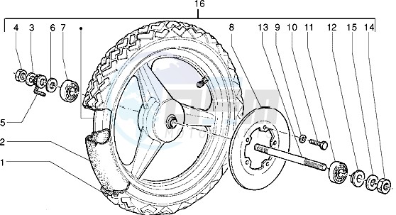 Front wheel (disk brake version) image