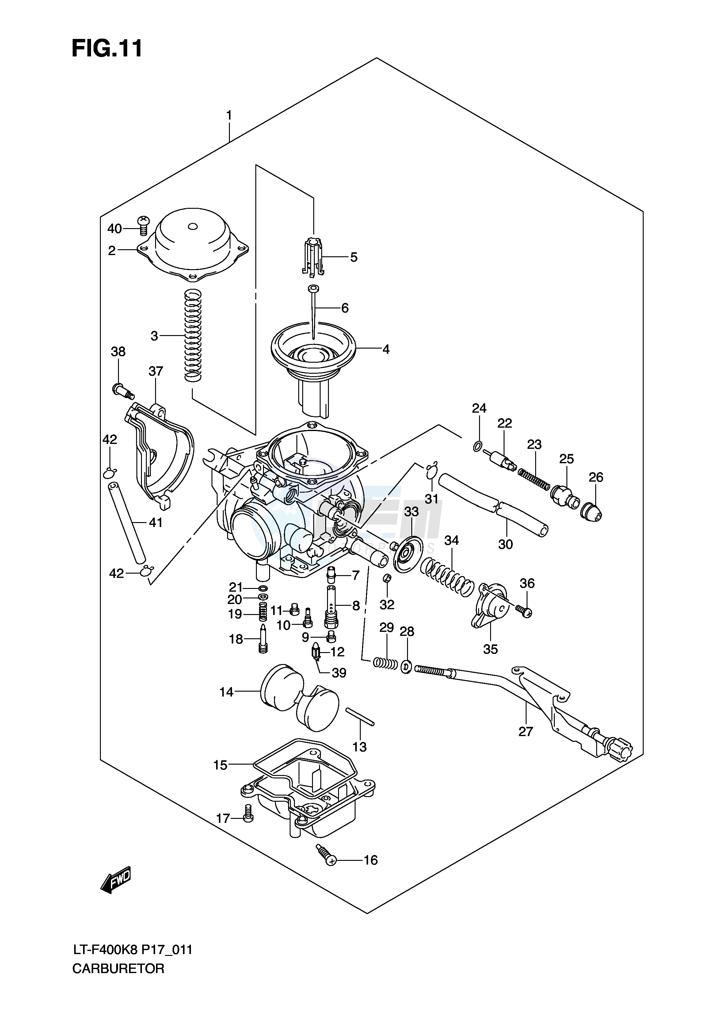 CARBURETOR (MODEL K8 K9) blueprint