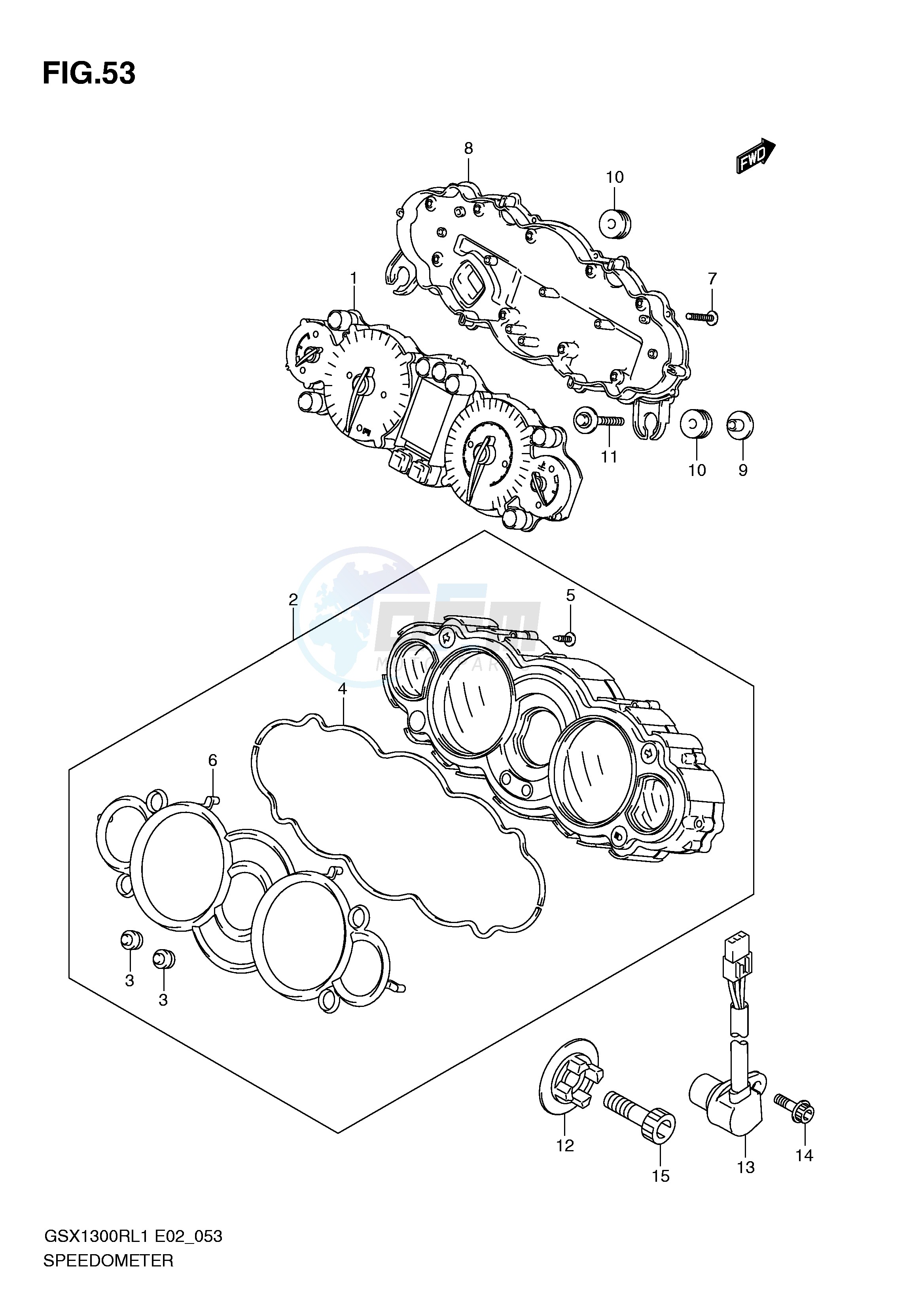 SPEEDOMETER (GSX1300RL1 E24) image