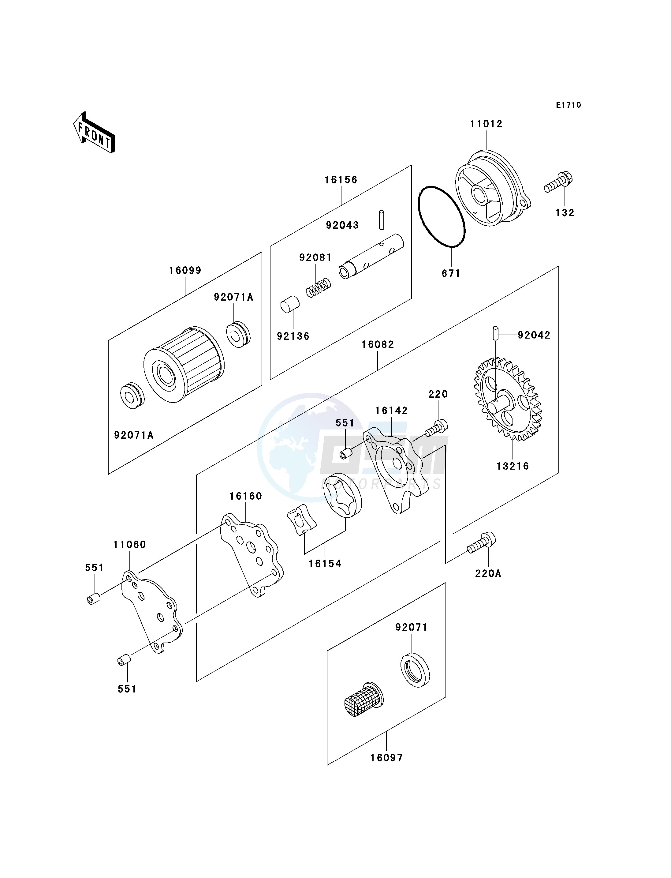 OIL PUMP_OIL FILTER blueprint