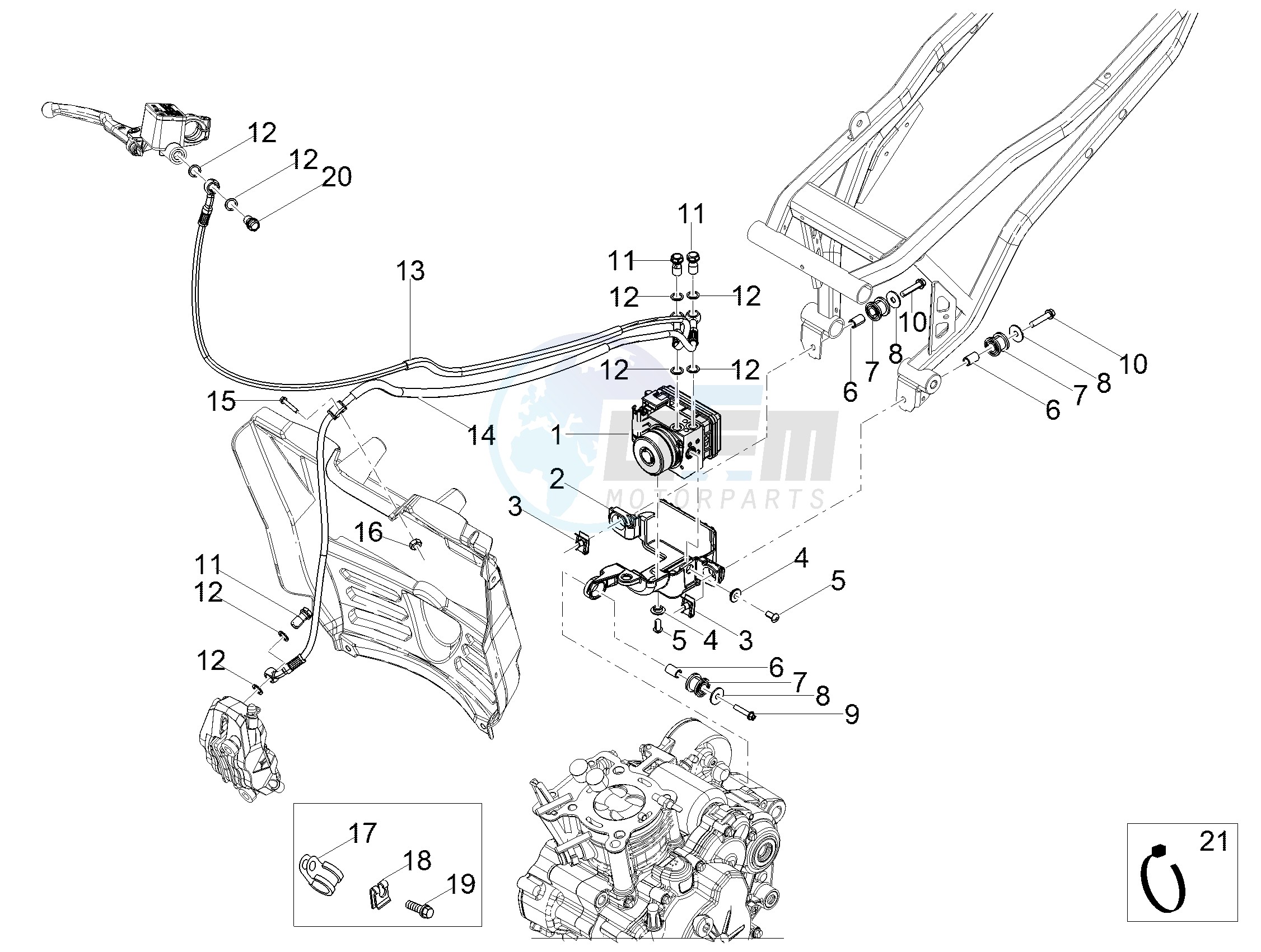 ABS Brake system blueprint