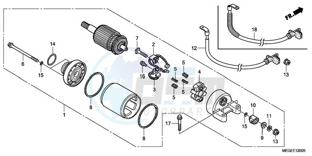 STARTER MOTOR blueprint