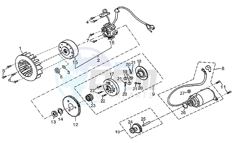 Flywheel-Syarter motor image