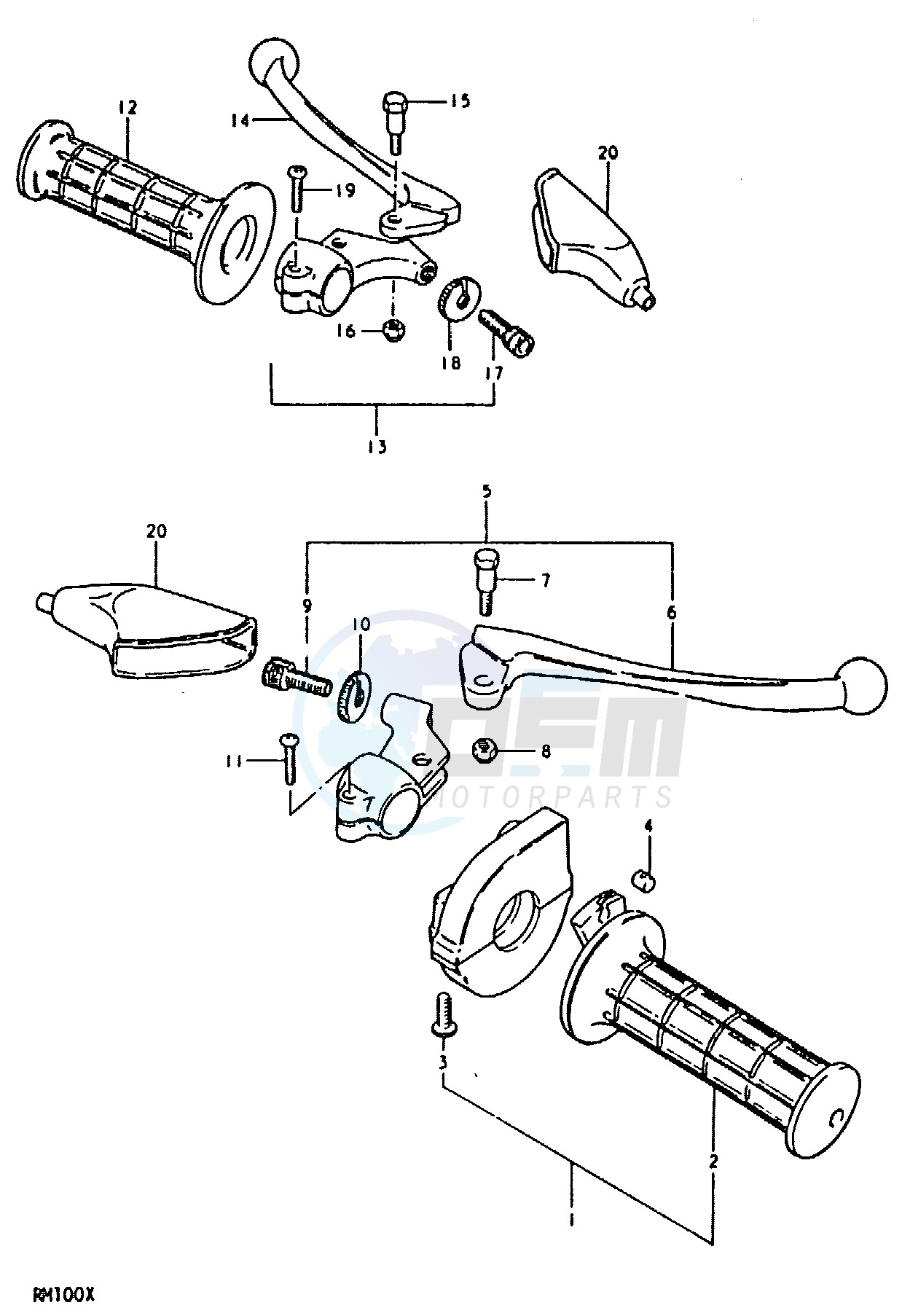 HANDLE GRIP - LEVER (RM100T) image