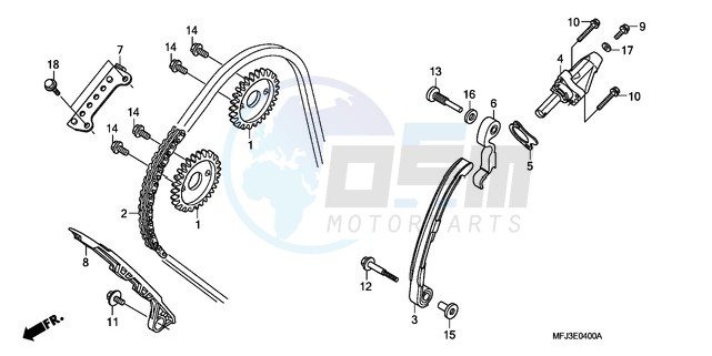 CAM CHAIN/TENSIONER image