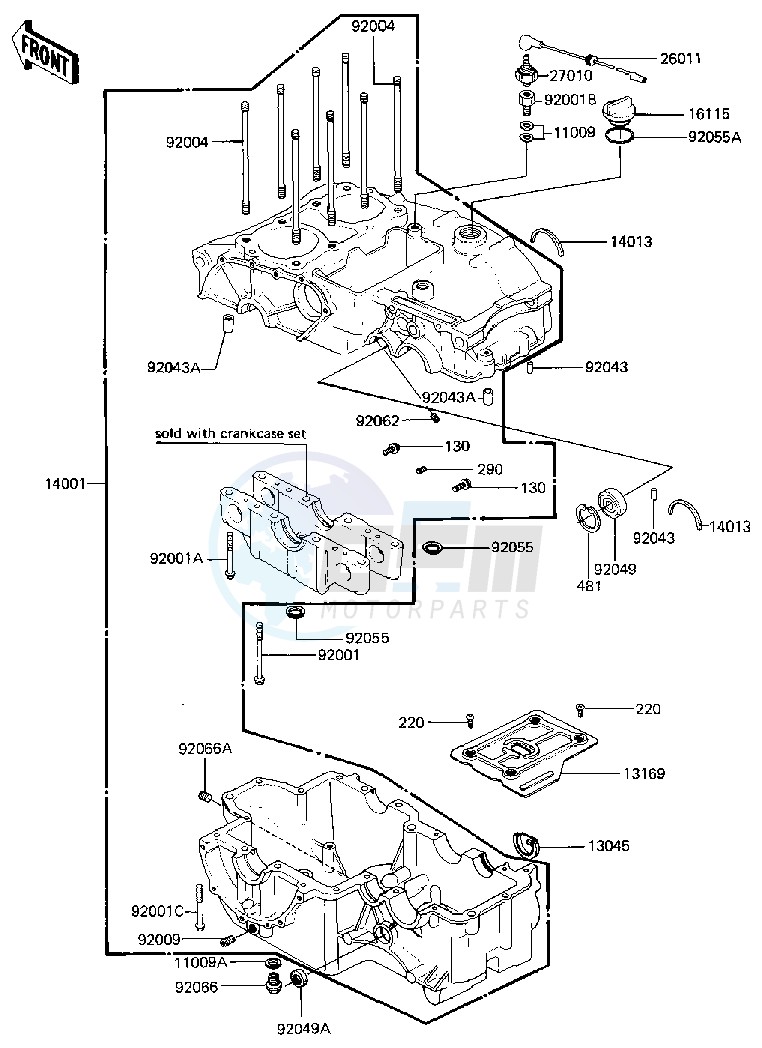 CRANKCASE -- 81 B2- - image