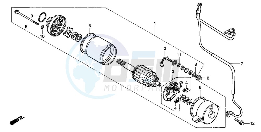 STARTING MOTOR blueprint