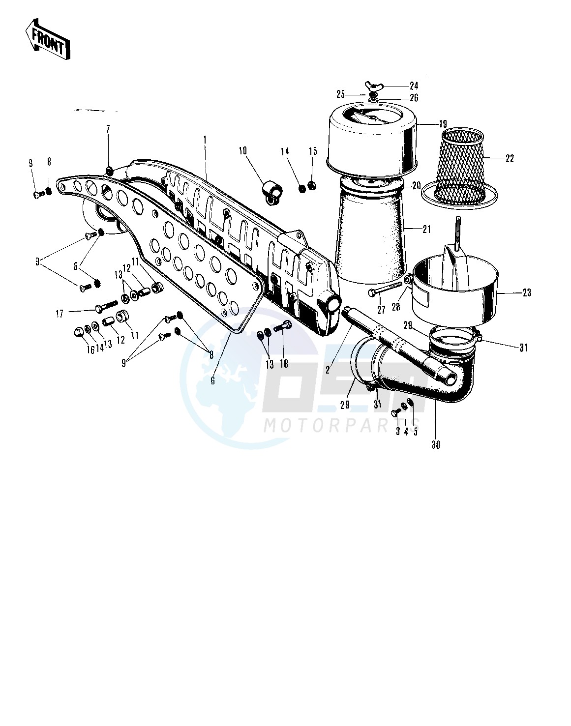 AIR CLEANER_MUFFLER -- 71-72 F8_F8-A- - image