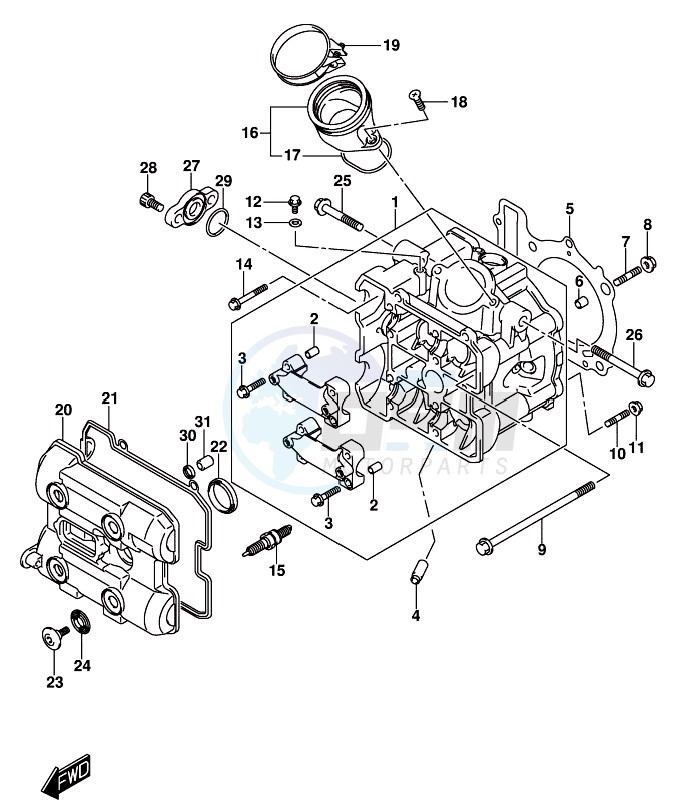 CYLINDER HEAD (FRONT) image