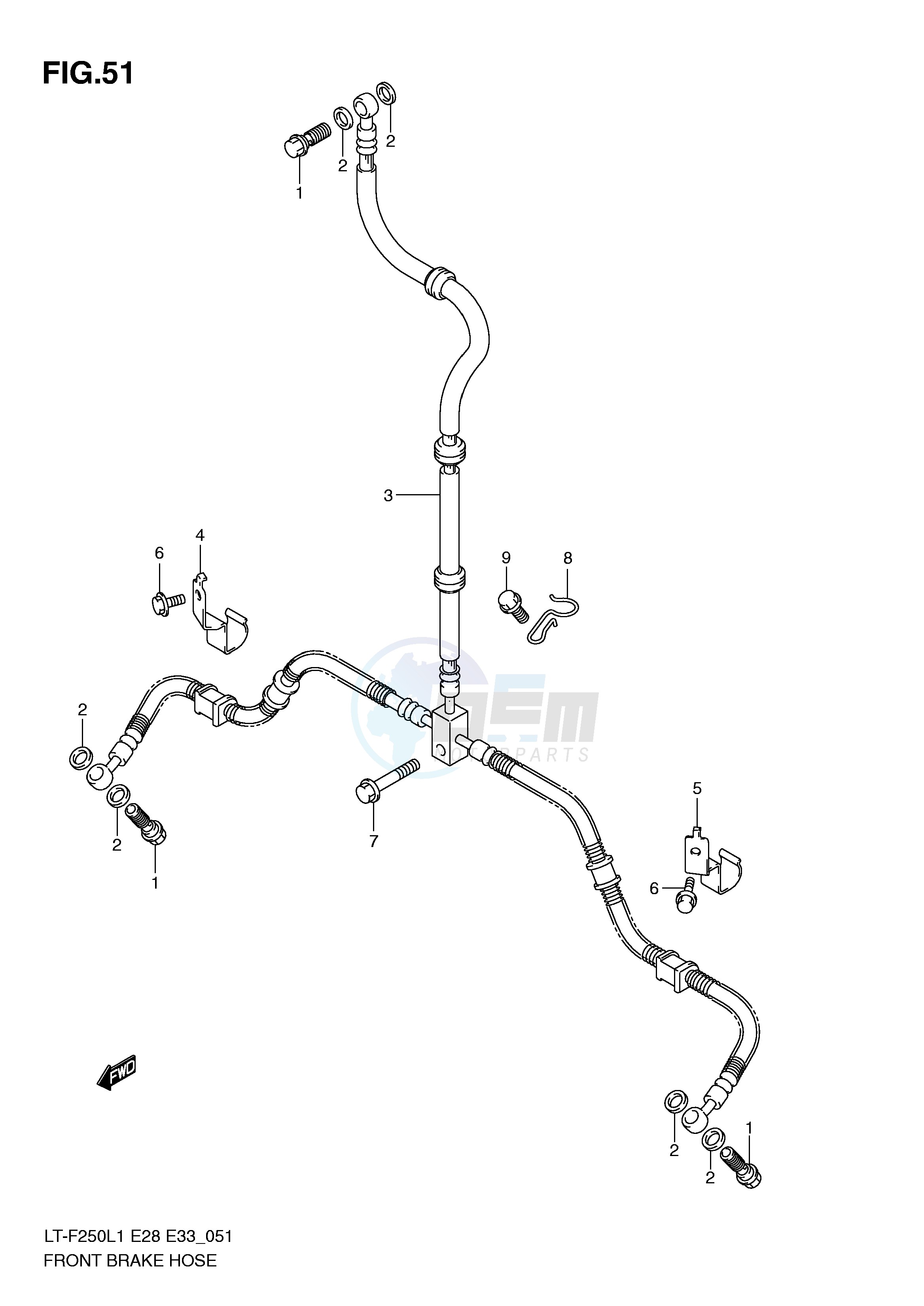 FRONT BRAKE HOSE image