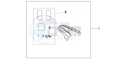 REAR SEAT COWL NH-A84P blueprint