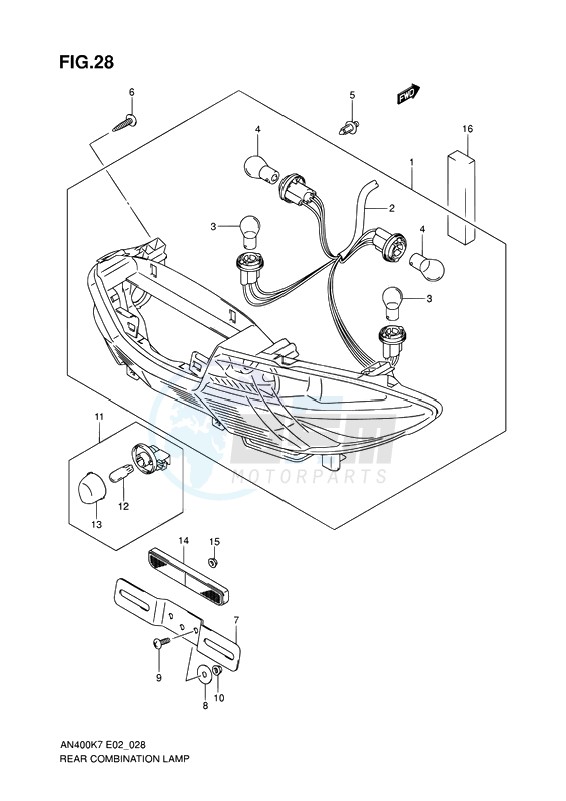 REAR COMBINATION LAMP image