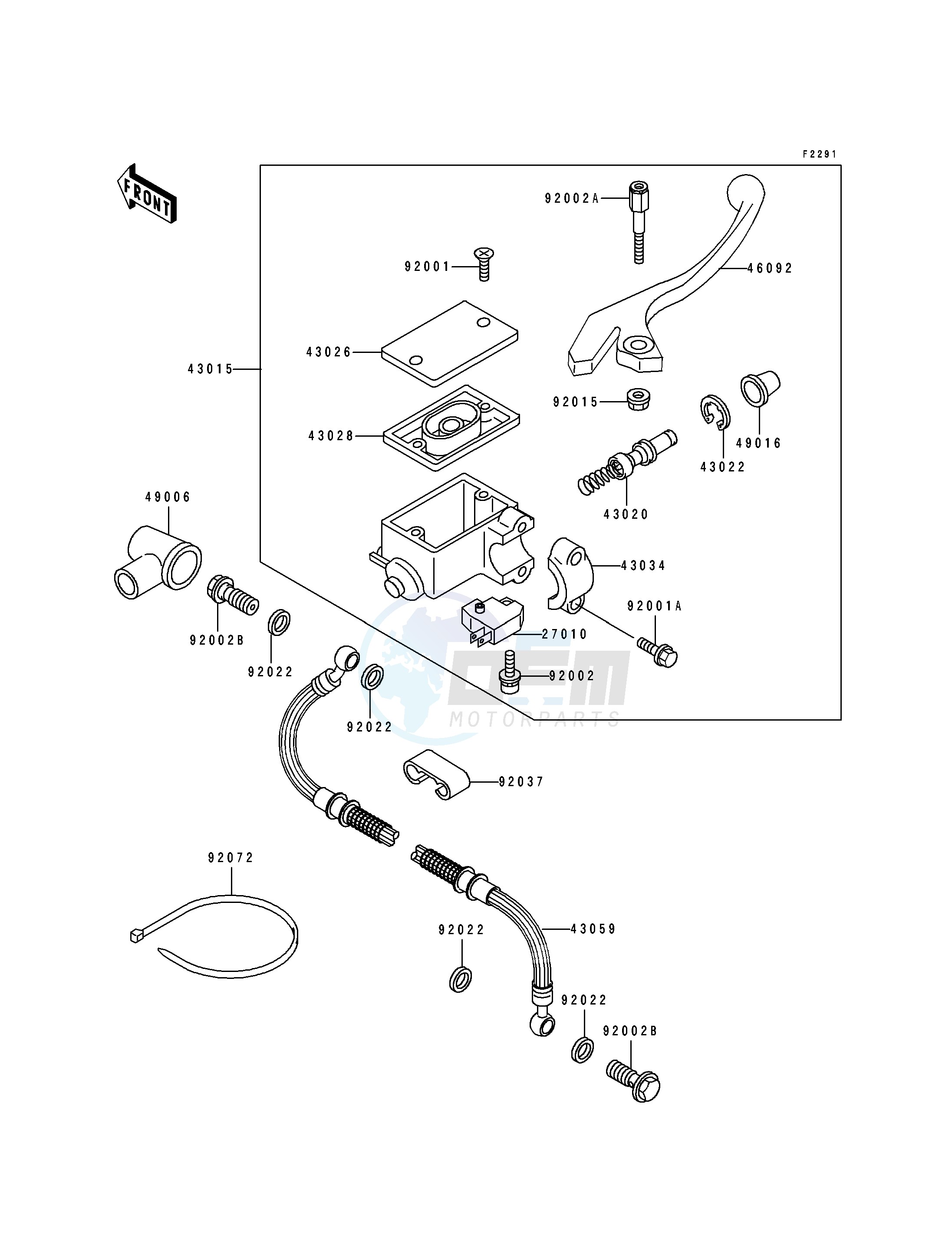 FRONT MASTER CYLINDER image