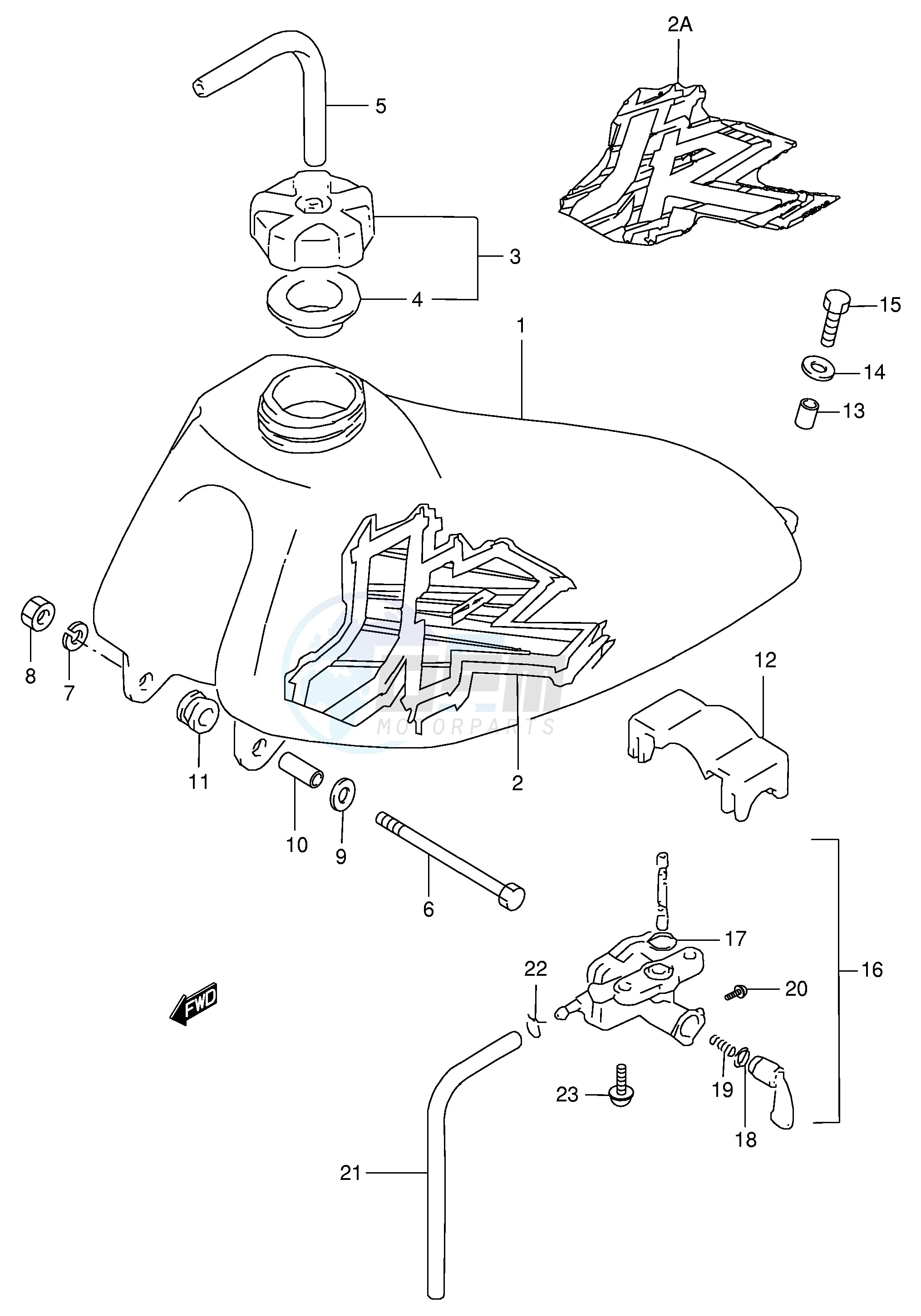 FUEL TANK (MODEL T V) image