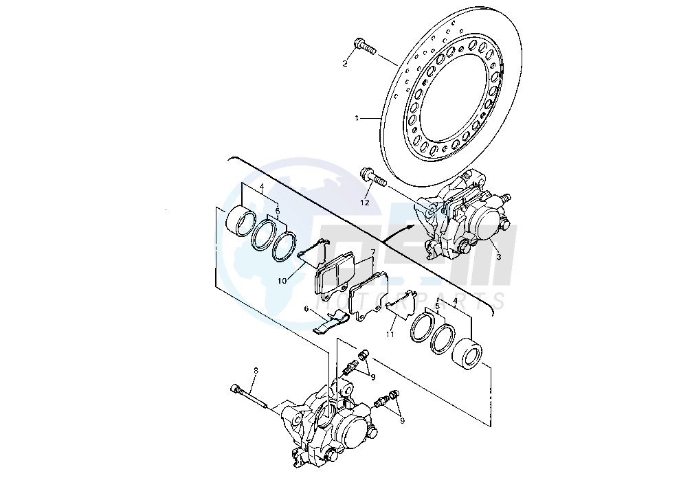 REAR BRAKE CALIPER image