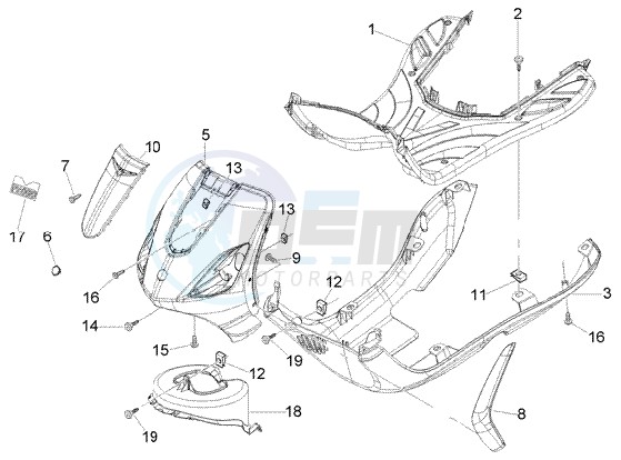 Front shield-foot board-spoiler image