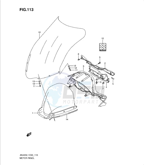 METER PANEL (AN400ZAL1 E51) blueprint