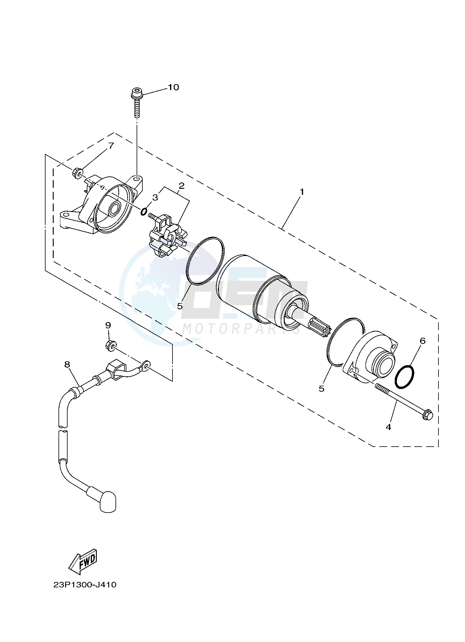 STARTING MOTOR image