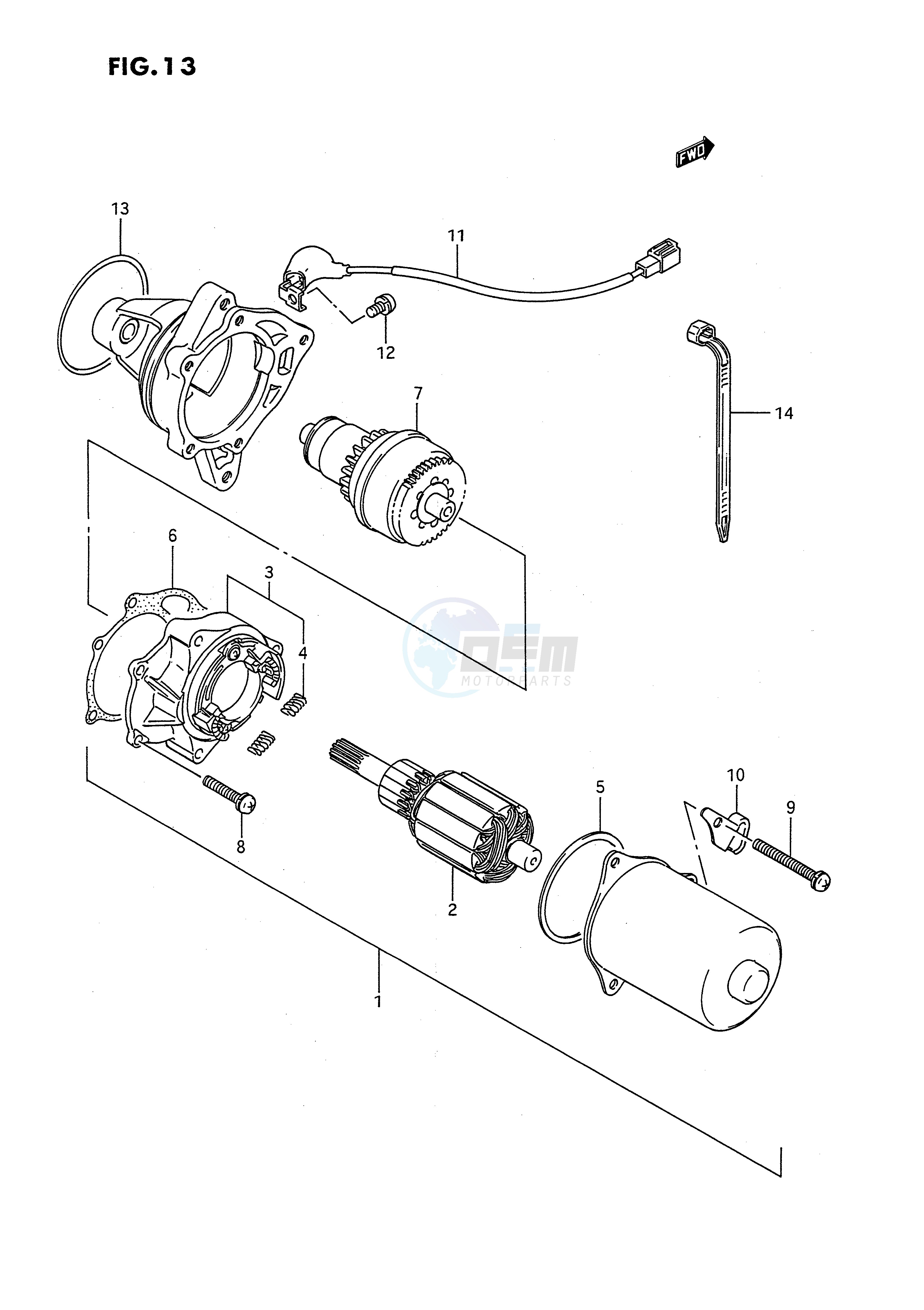 STARTING MOTOR image