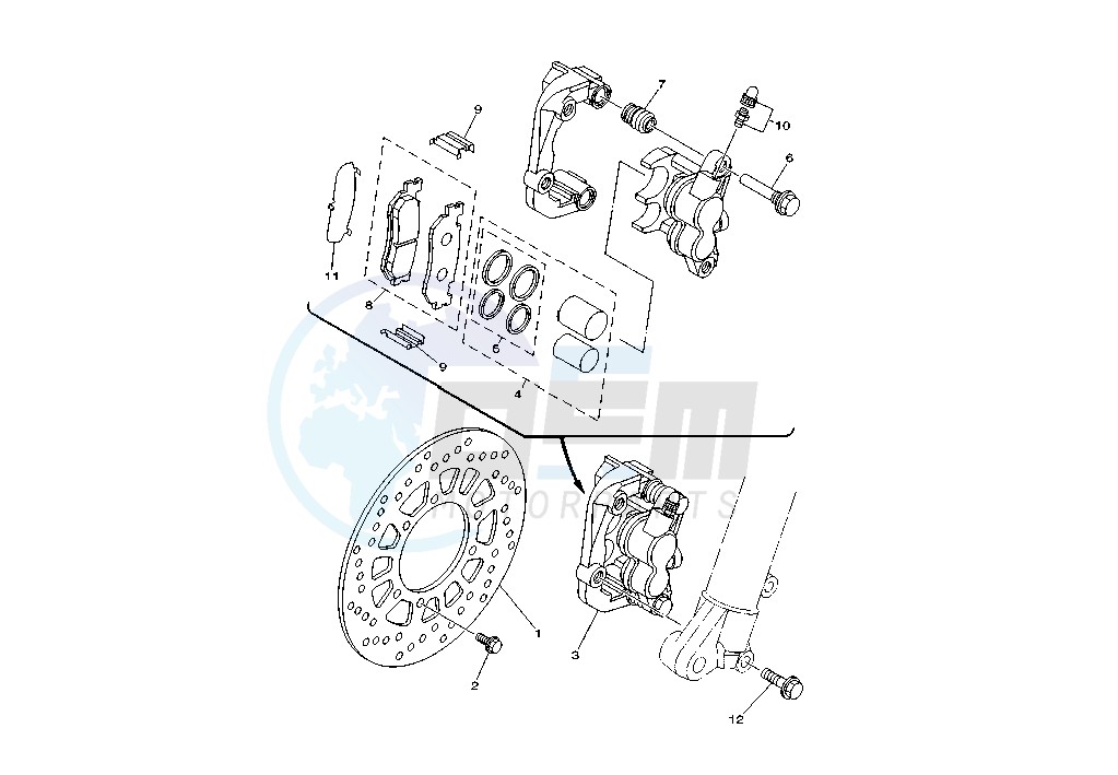 FRONT BRAKE CALIPER image