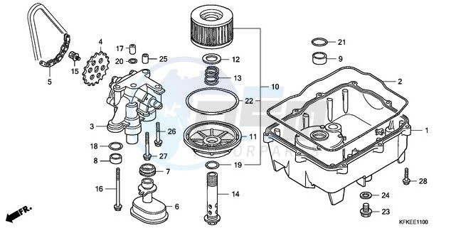 OIL FILTER/OIL PAN/OIL PU MP image