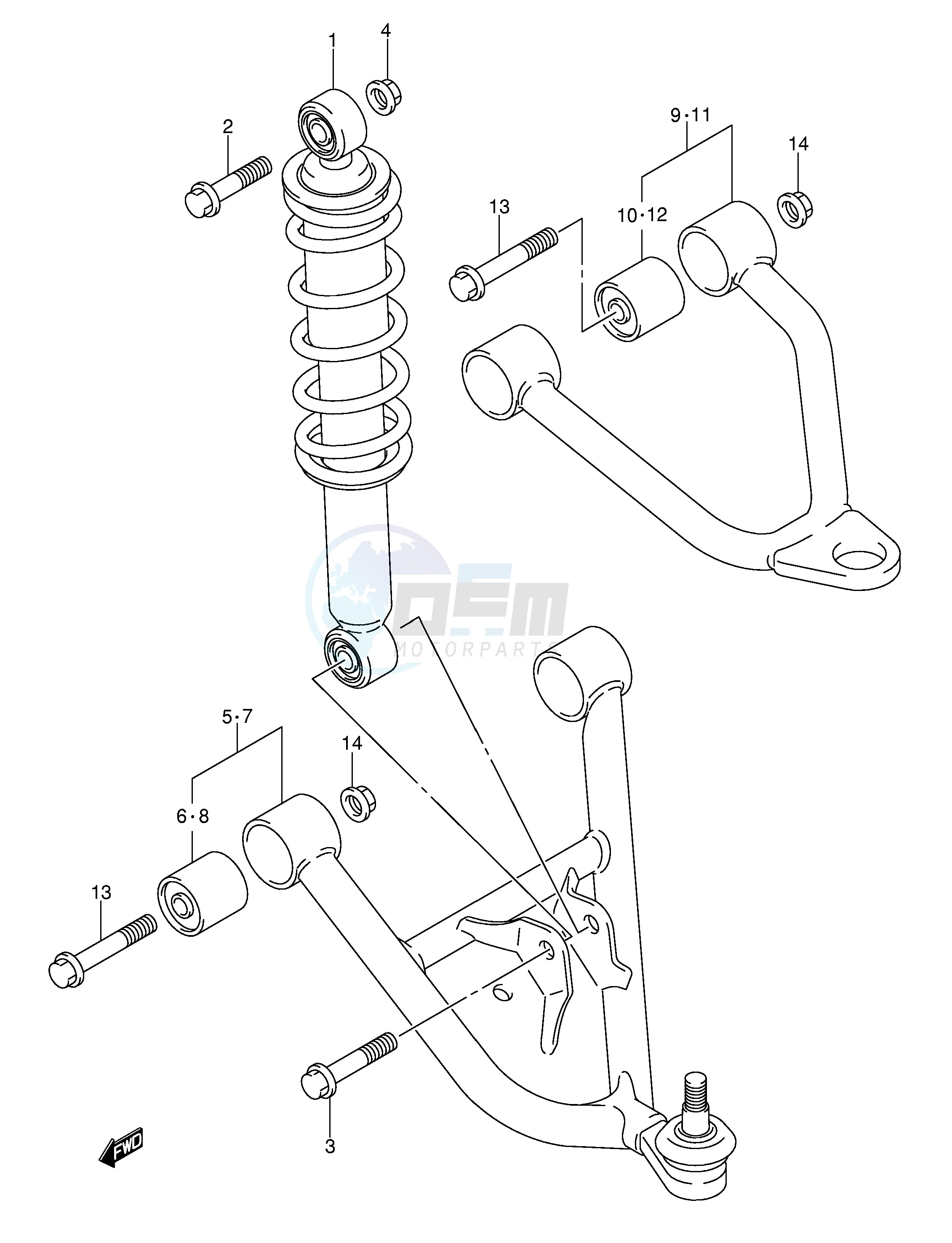 SUSPENSION ARM (MODEL K2 K3 K4) image