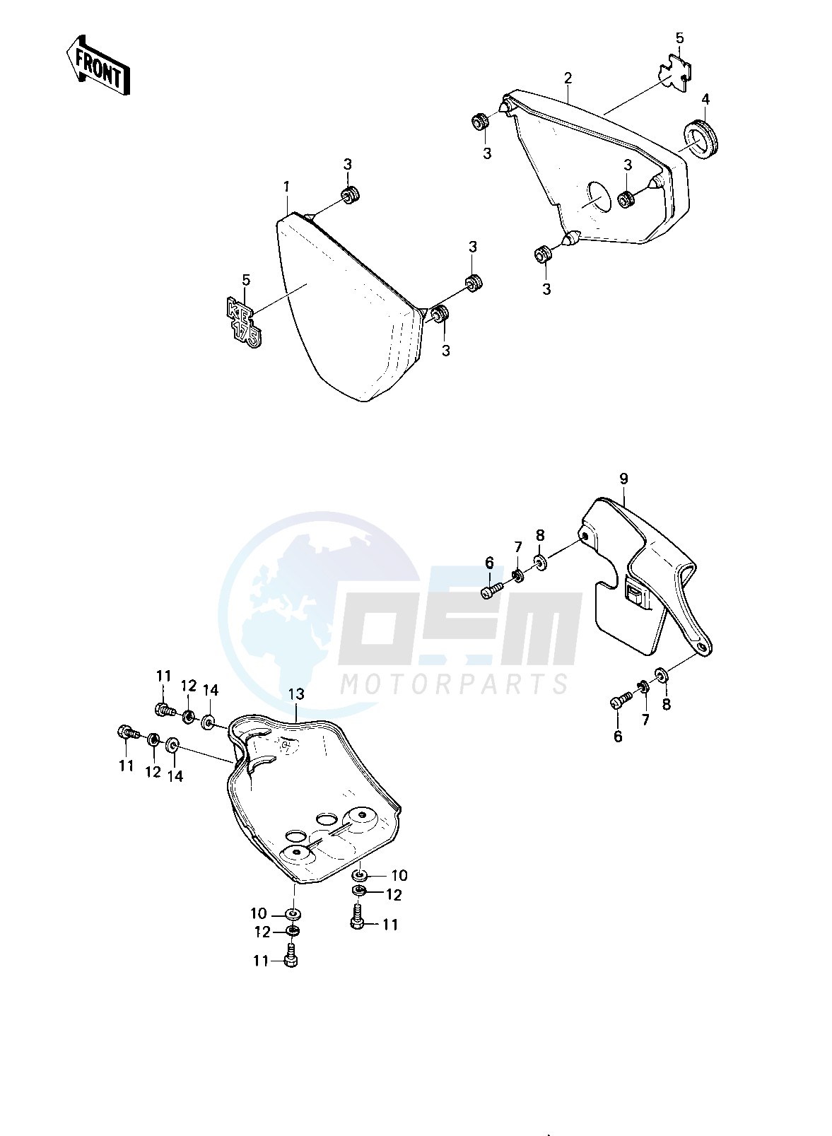 SIDE COVERS_CHAIN COVER -- 80-81 KE175-D2_D3- - image