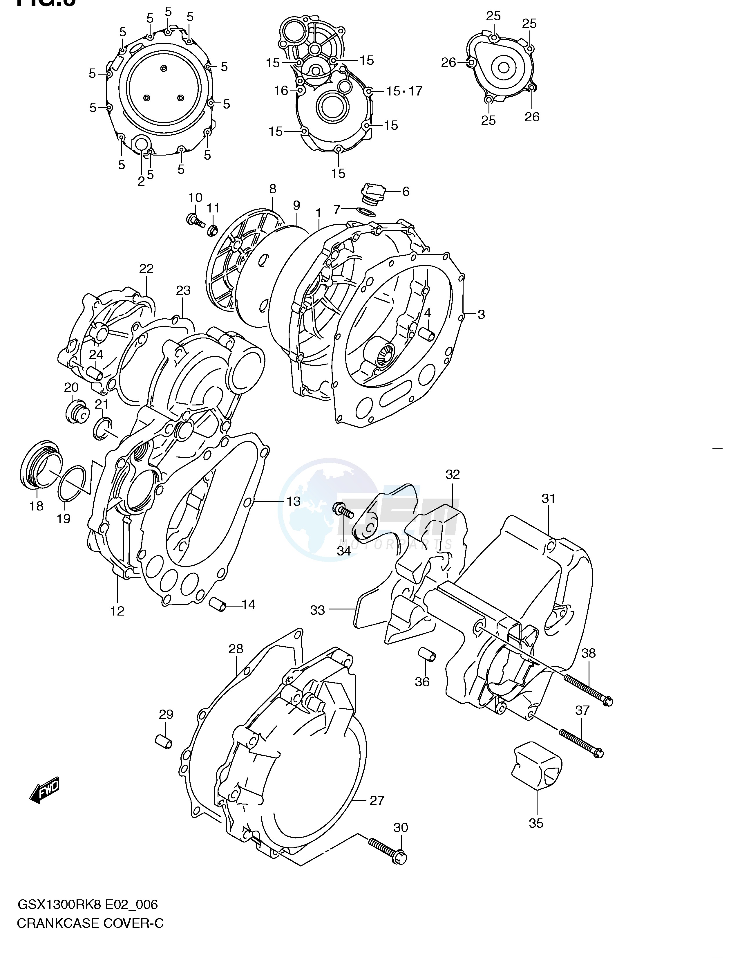 CRANKCASE COVER image