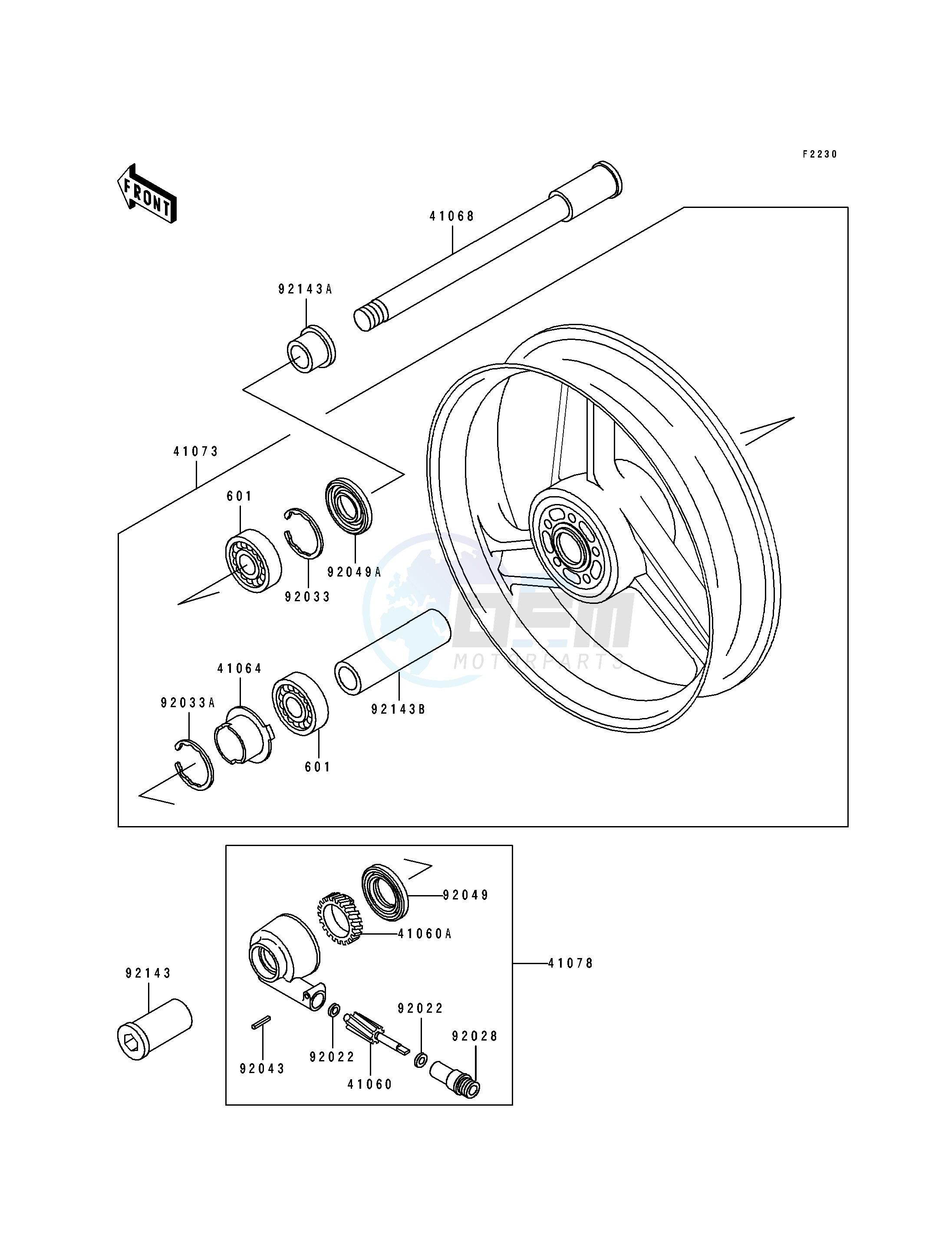 FRONT HUB blueprint