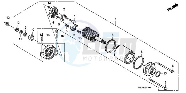 STARTING MOTOR image