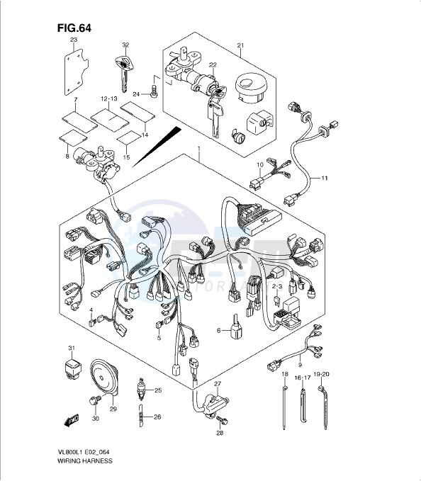 WIRING HARNESS (VL800UEL1 E19) image