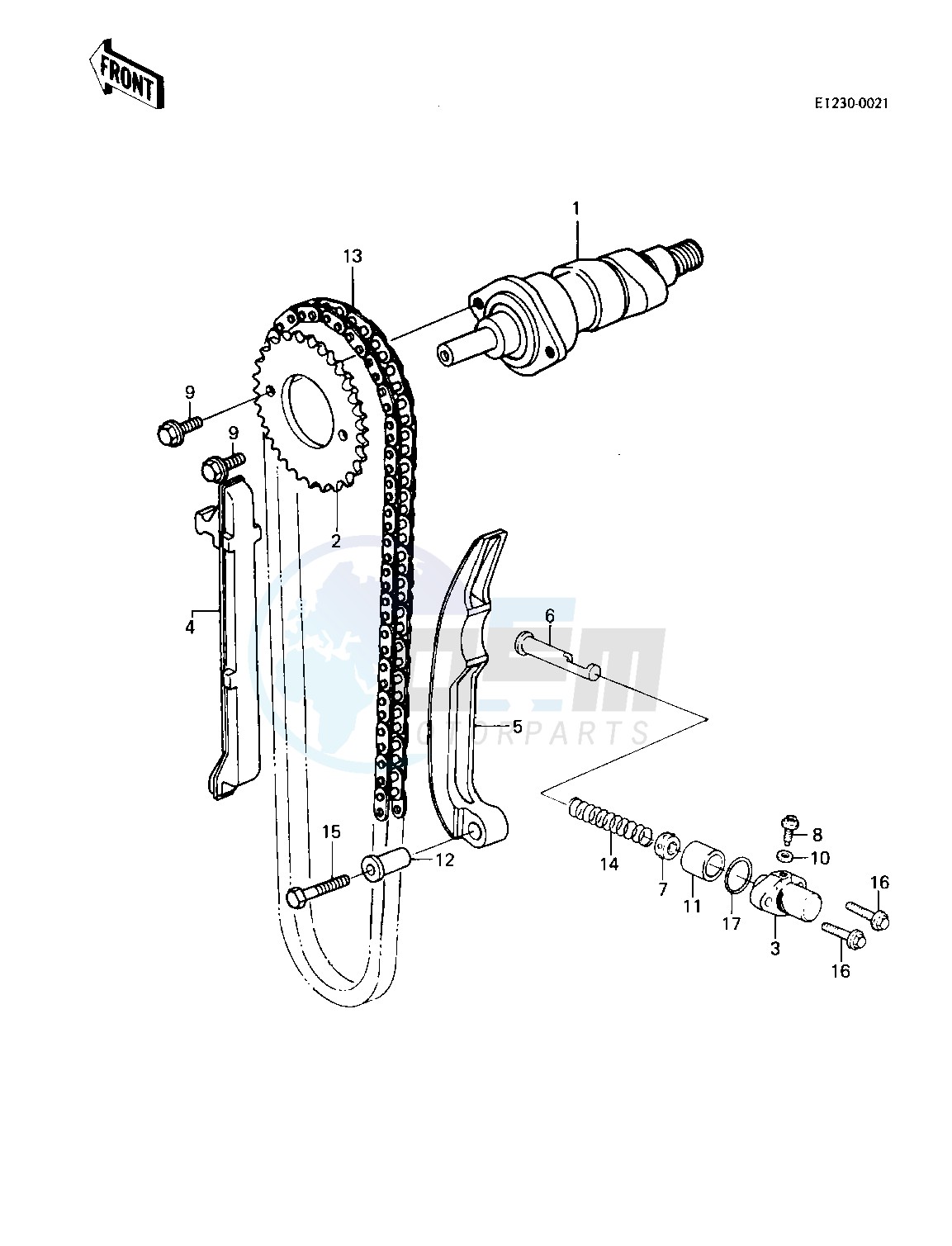 CAMSHAFT_CHAIN_TENSIONER -- 83 KLT200-A4_A4A- - image