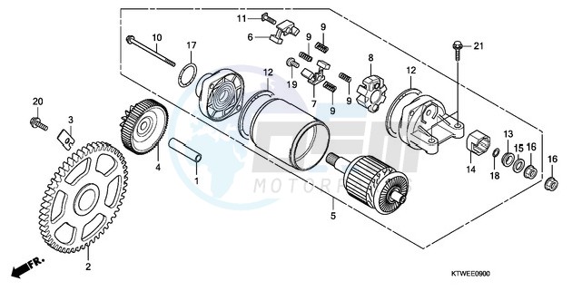 STARTING MOTOR blueprint