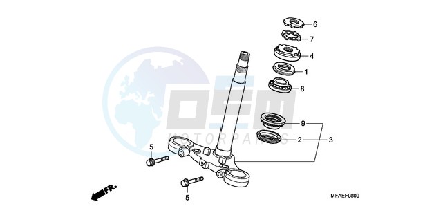 STEERING STEM blueprint