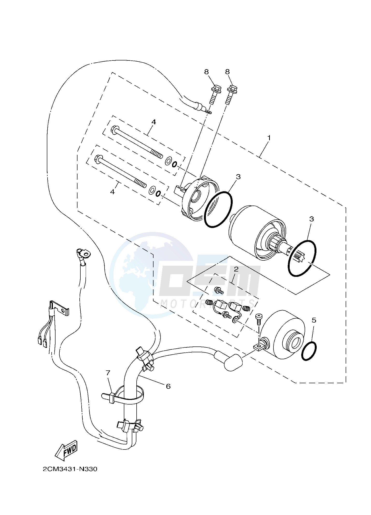 STARTING MOTOR blueprint