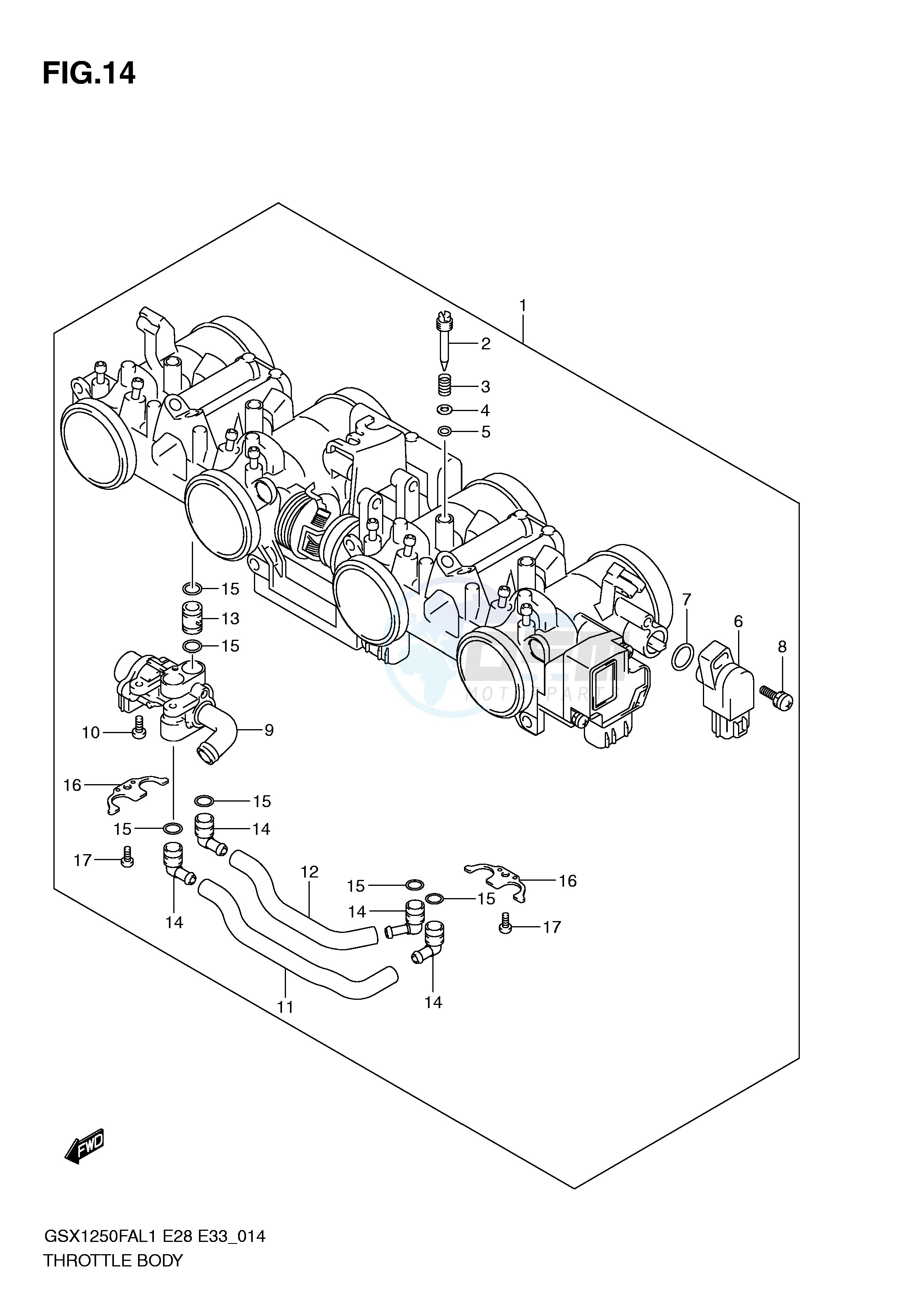 THROTTLE BODY (GSX1250FAL1 E33) blueprint