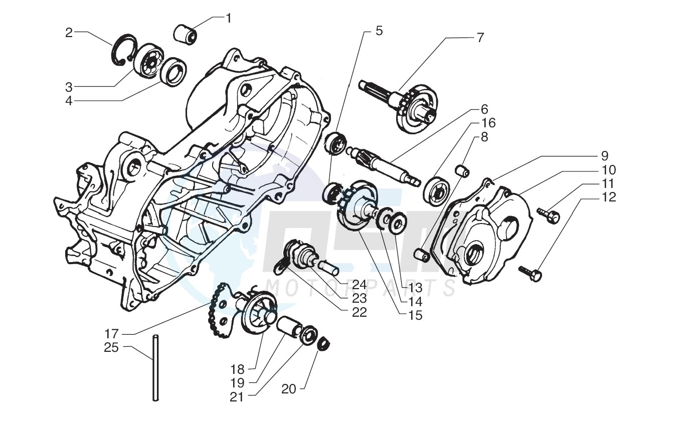 Rear wheel axle image