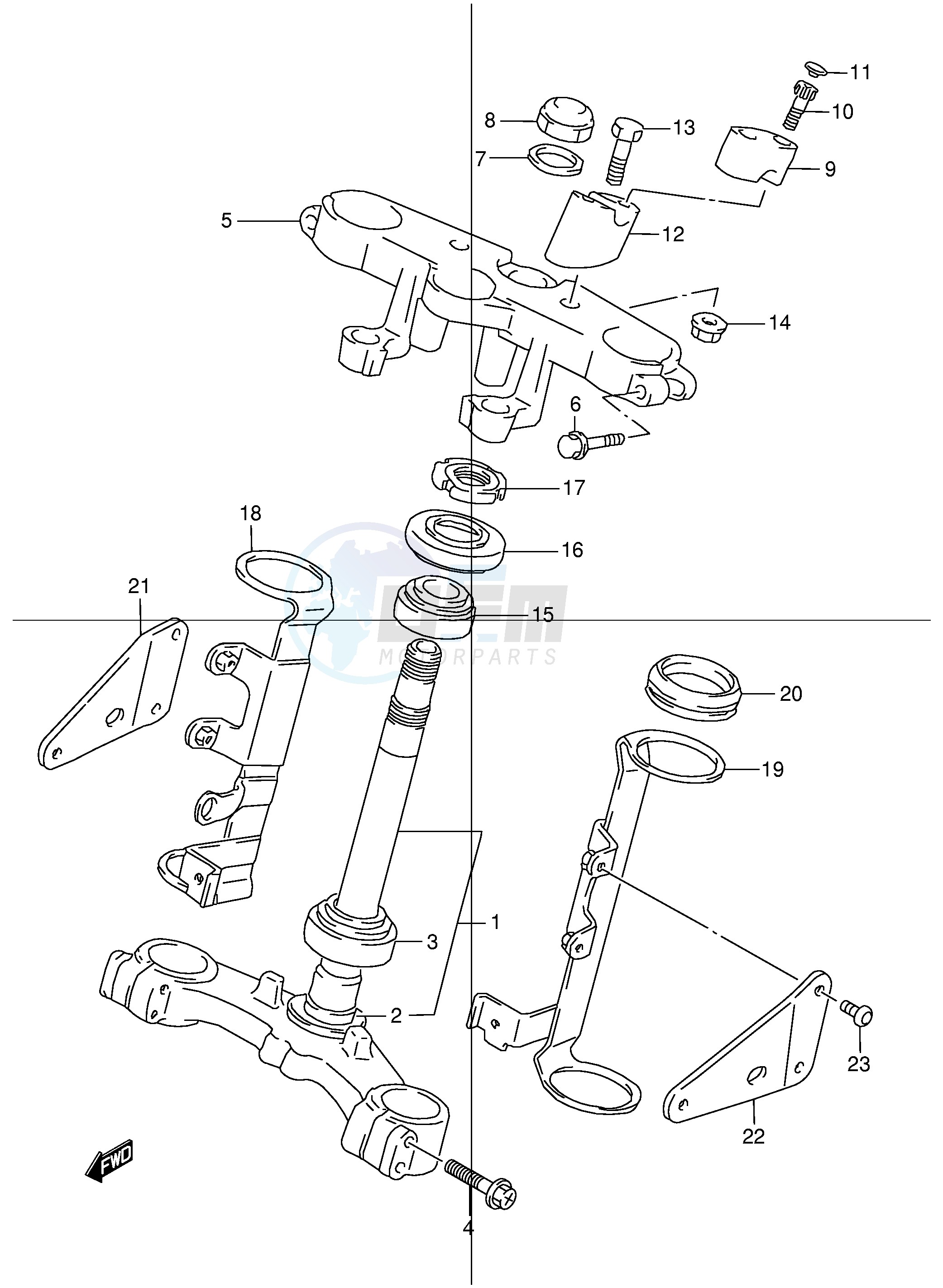 FRONT FORK BRACKET image