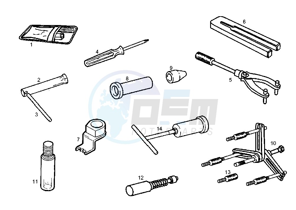 WORKSHOP SERVICE TOOLS blueprint