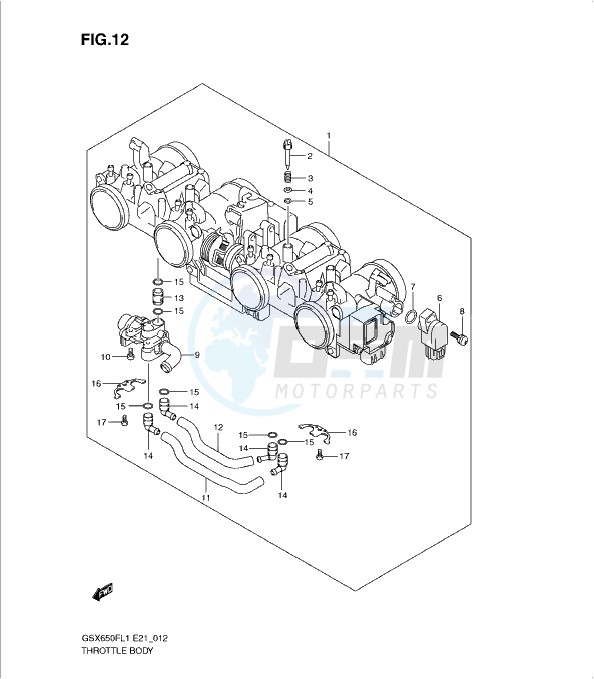 THROTTLE BODY blueprint