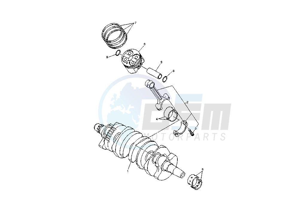 CRANKSHAFT - PISTON image