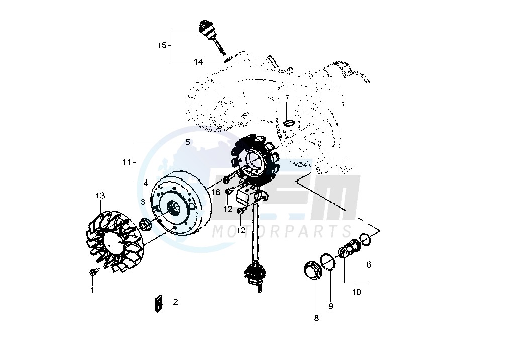 Flywheel magneto image