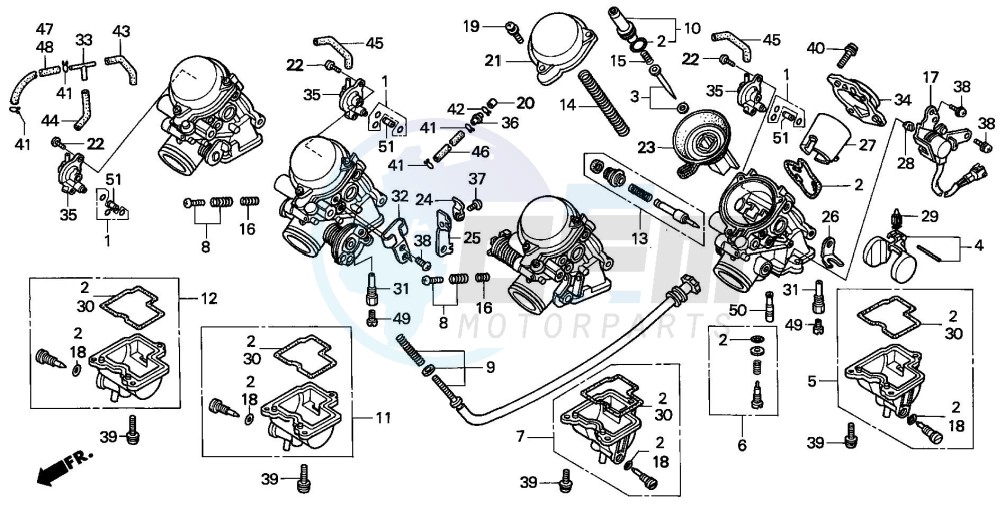 CARBURETOR (COMPONENT PARTS) blueprint