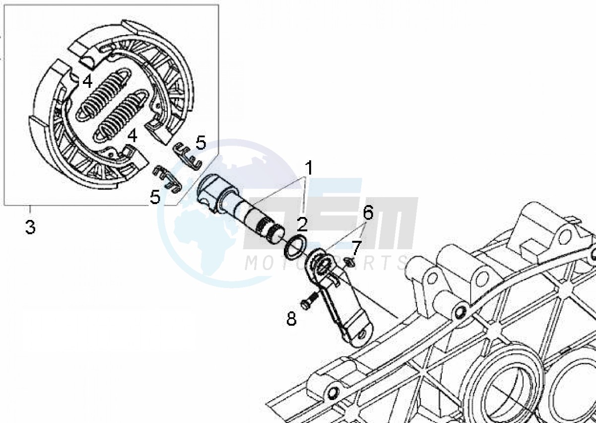 Brake shoes rear (Positions) image