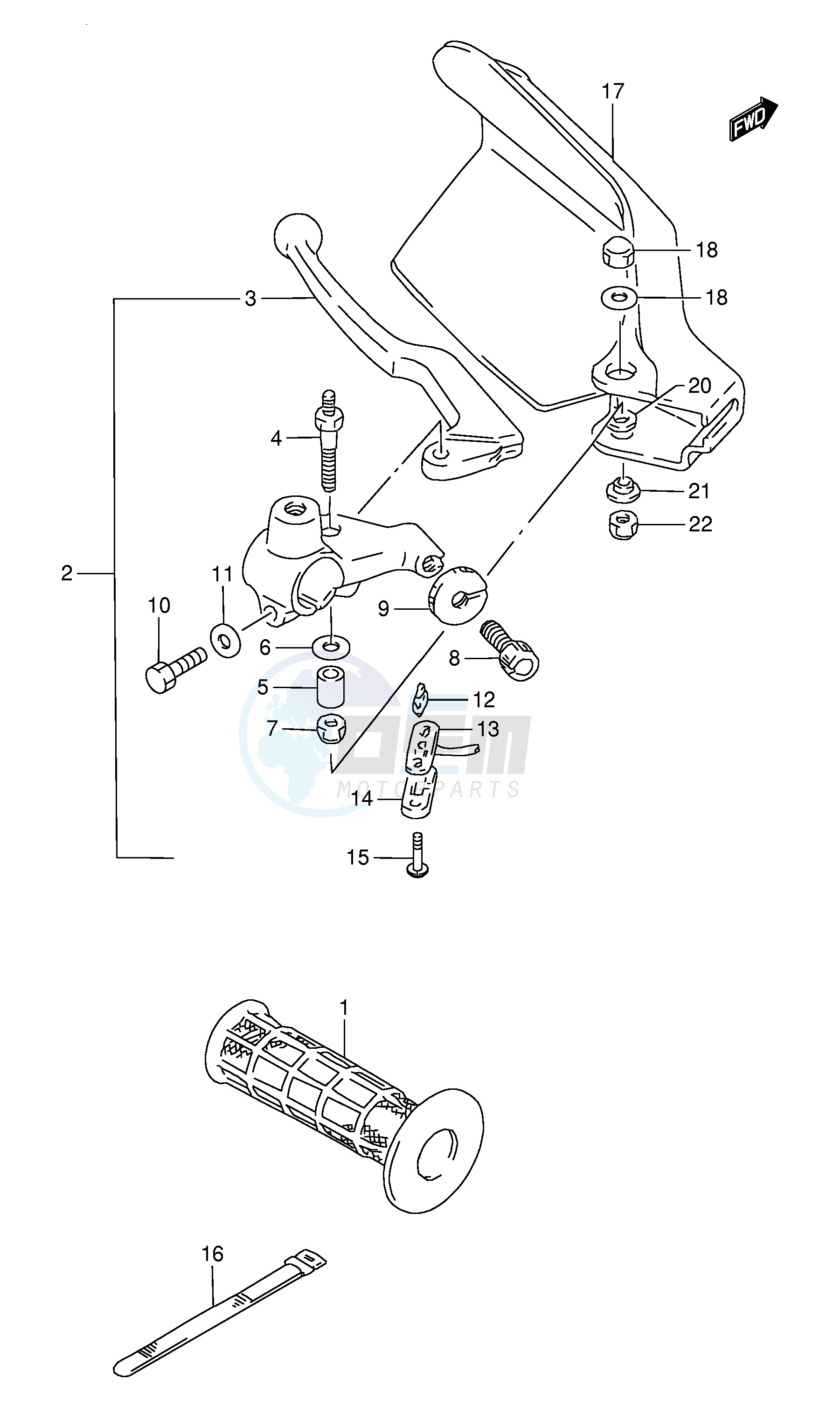 LEFT HANDLE LEVER image