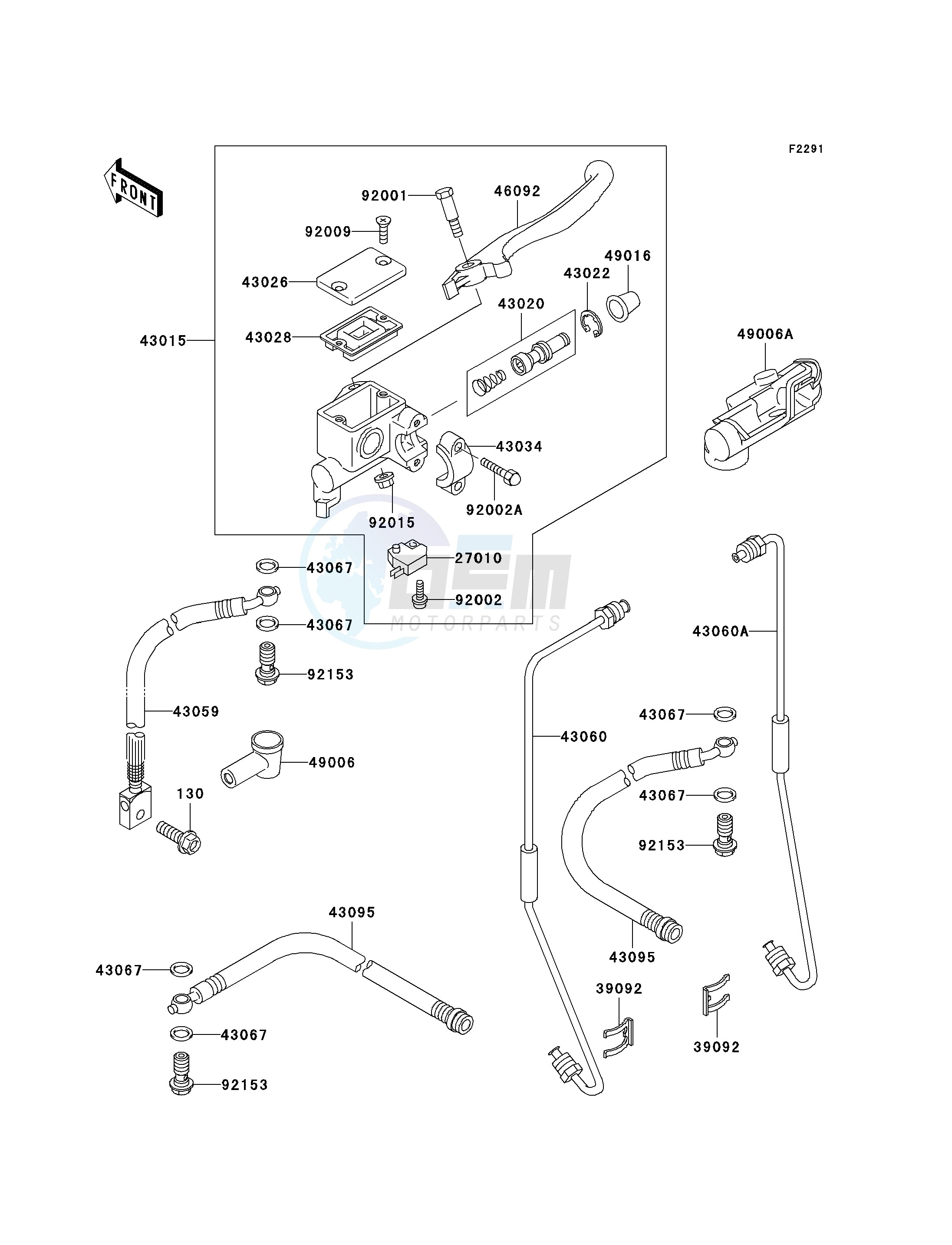 FRONT MASTER CYLINDER image